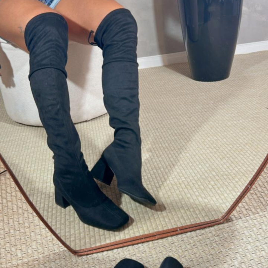 BOTA OVER THE KNEE ANA PRETA